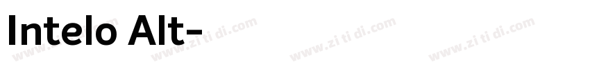 Intelo Alt字体转换
